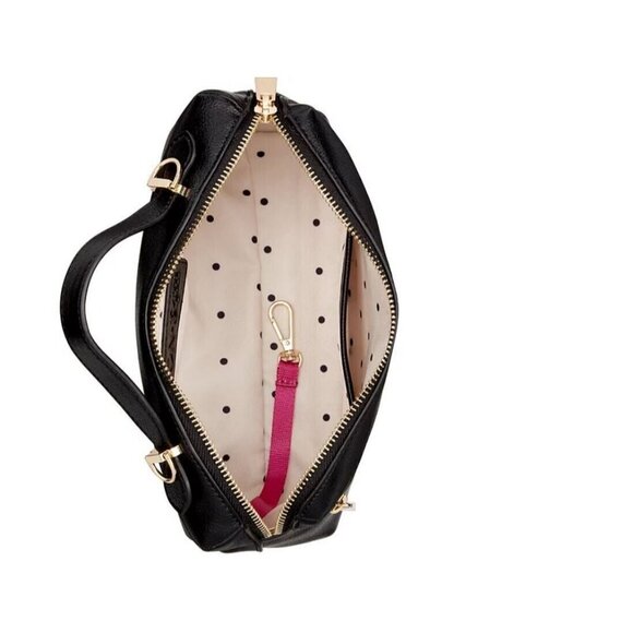 Macy's On 34th Allikay soft faux-leather top handle small crossbody bag - BLACK - Picture 10 of 10